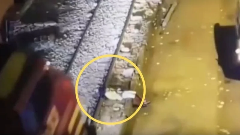  Joven ebrio es atropellado por un tren y sobrevive