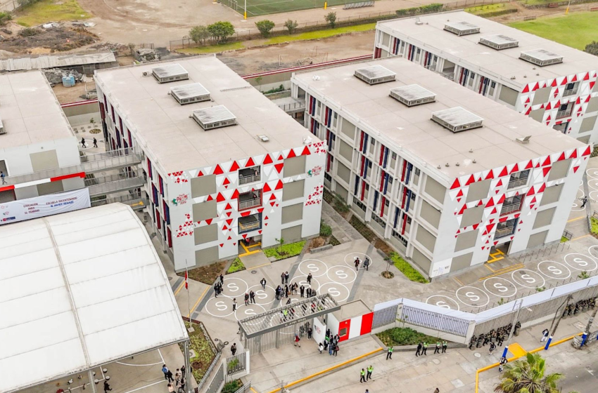  Proyecto Colegio N° 113 del Bicentenario avanza con remate estructural