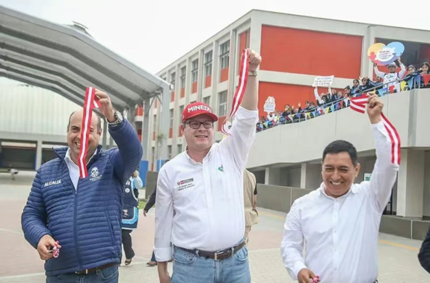  Inauguran Colegio General Prado en Lima: avance del Proyecto Bicentenario
