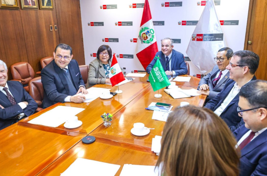  Perú y Arabia Saudita impulsan alianza en minería y tecnologías metalúrgicas