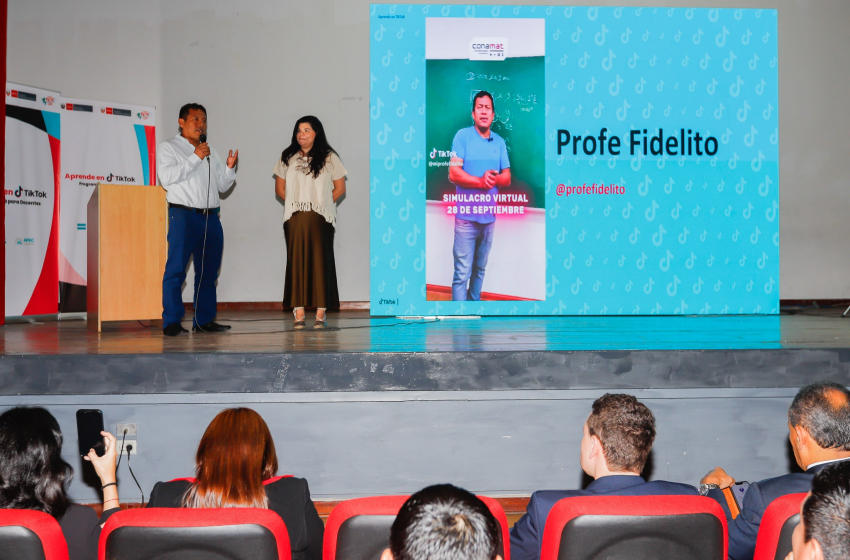  Minedu capacita a 6,000 docentes para enseñar con TikTok