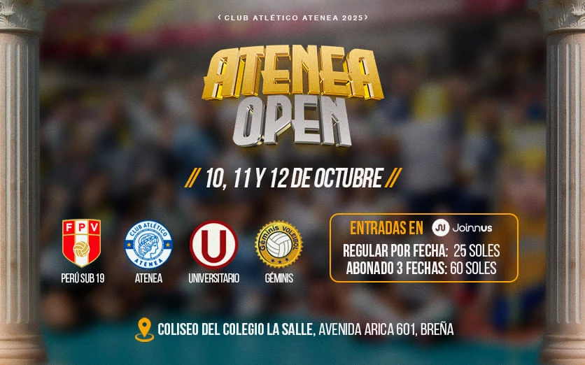  Atenea Open 2025: empieza el torneo de vóley con Universitario y selección