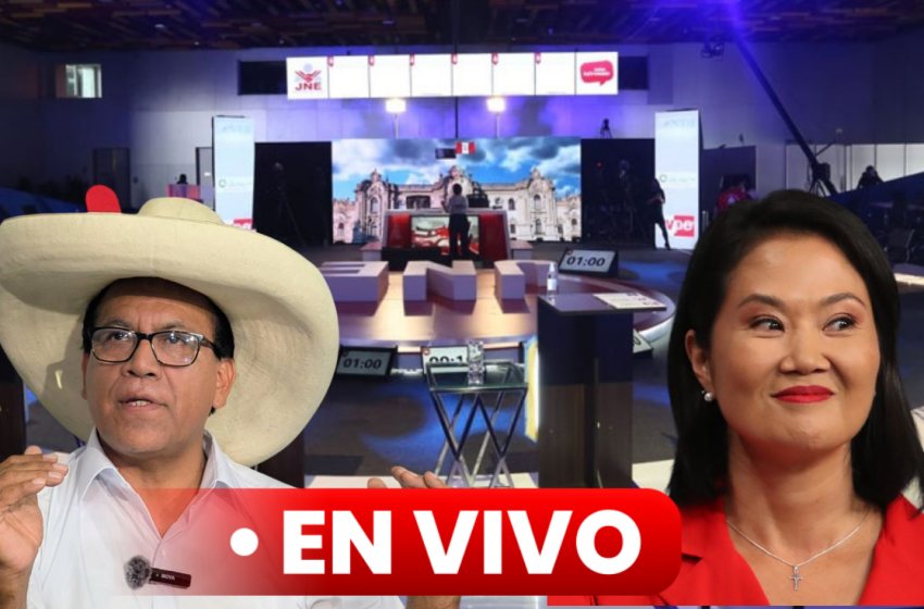  Keiko Fujimori y Roberto Sánchez se enfrentan en debate del JNE con un bolsón de 26% de indecisos