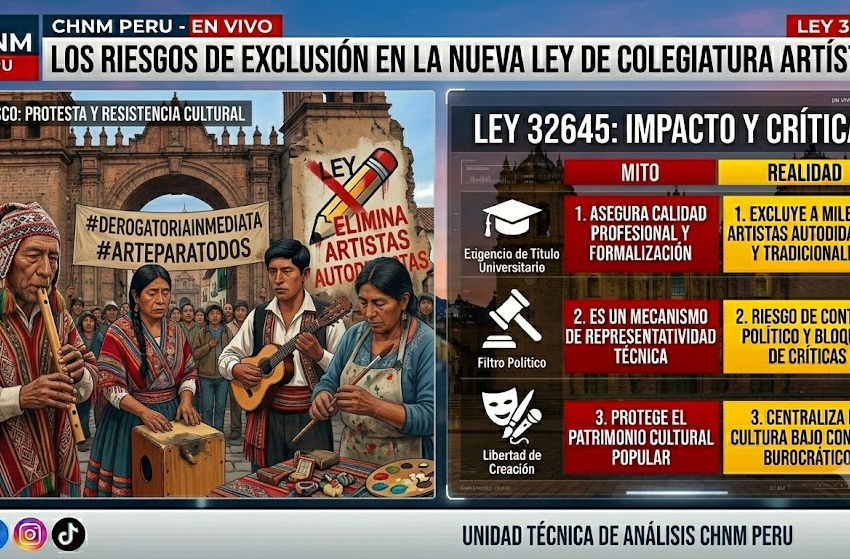  Los riesgos de exclusión en la nueva Ley de Colegiatura Artística