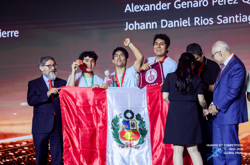  Alumnos de la UNI y la PUCP logran podios en la final mundial de Huawei