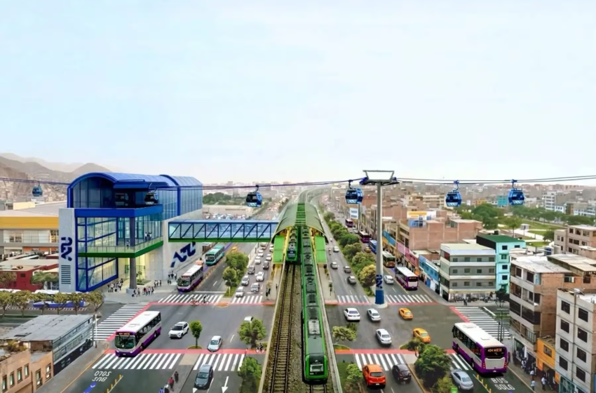  Red de ocho teleféricos interconectará las zonas altas de Lima con el Metro y el Metropolitano