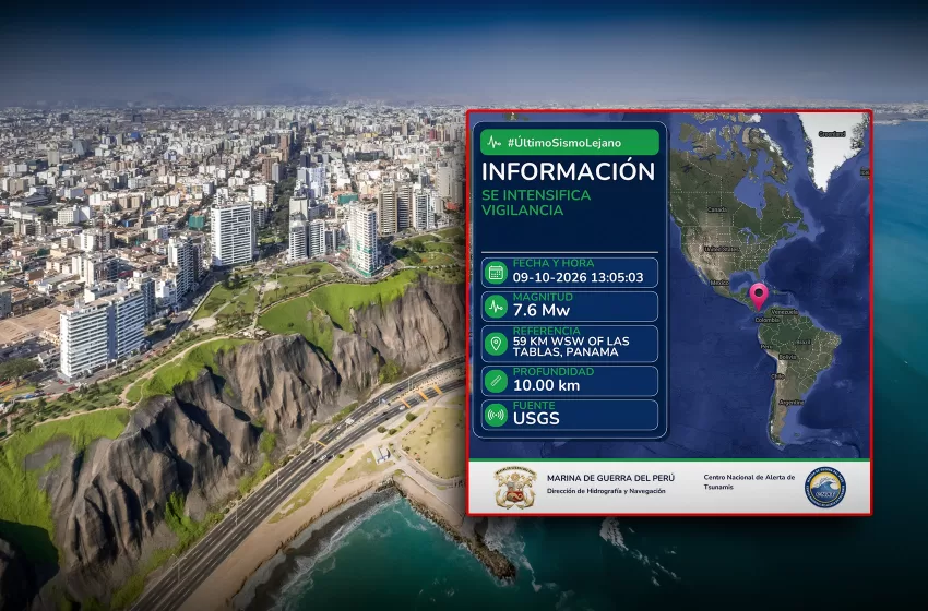  Marina de Guerra descarta riesgo de tsunami en Perú tras sismo de magnitud 7.6 en Panamá